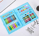 Дитячий набір для малювання на 68 предметів Синний, фото 2