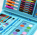 Дитячий набір для малювання на 68 предметів Синний, фото 6