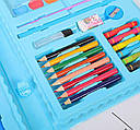 Дитячий набір для малювання на 68 предметів Синний, фото 4