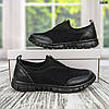 Кросівки мокасини сітка підліткові чорні SUBA на пенковой підошві 1639, фото 7