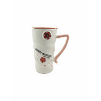 Чашка з кришкою і ложкою "Flowers" 1 400мл (CY-6052)