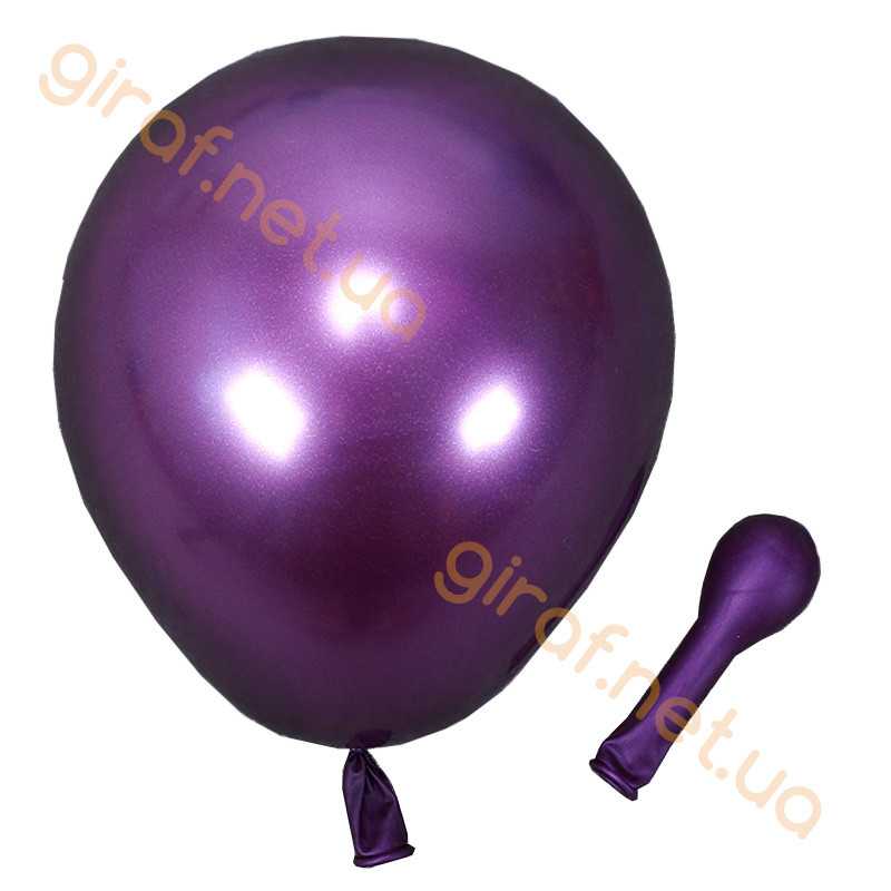 Латексні повітряні кулі (хром), фіолетовий (5", 1.1 грама)