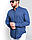 Блакитна чоловіча сорочка з довгим рукавом, під джинси, виробництво Туреччина, в асортименті, новинка 2025 року, фото 4
