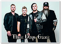 Three Days Grace канадская рок-группа плакат