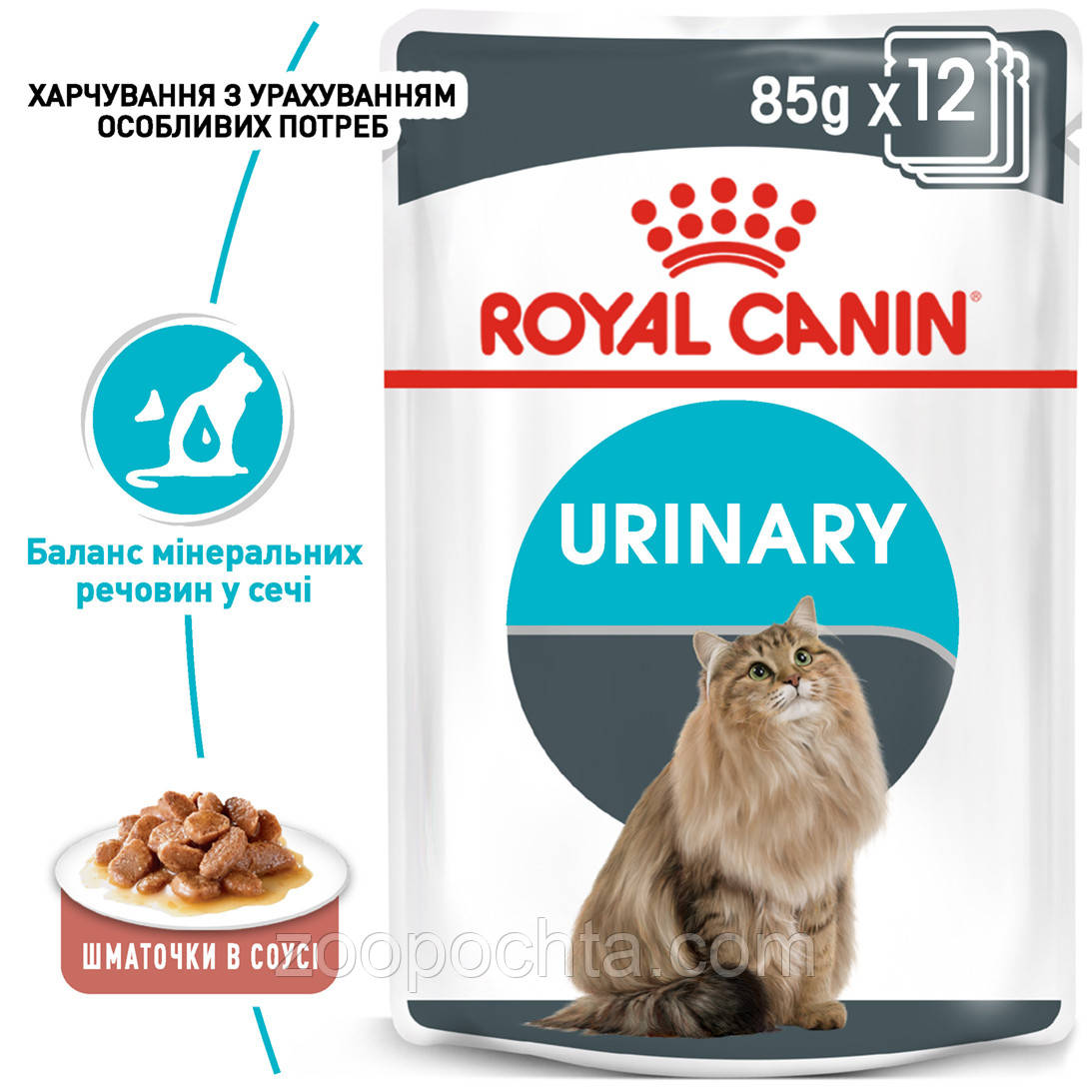 Влажный корм Royal Canin Urinary Care Feline для кошек (в соусе)0,085КГ 12шт