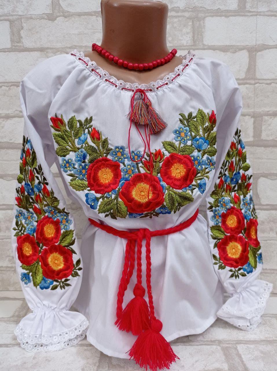 Вишиванка дитяча "Шипшинка", 122 см зріст