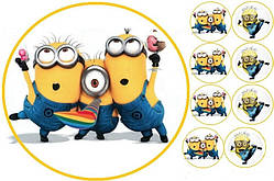 Міньйони 8 Вафельна картинка 