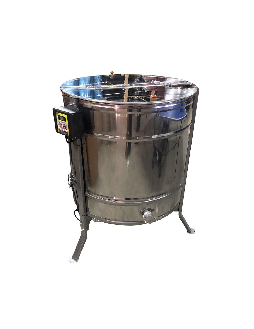 Медогонка радіальна нержавіюча автоматична (18 рамок Дадан, 36 рамок Рута, 36 магазинні рамки), фото 1