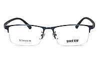 Титановые очки для коррекции зрения c покрытиями HMC, EMI и UV400 (минус/астигматика/по рецепту) линзы - Корея