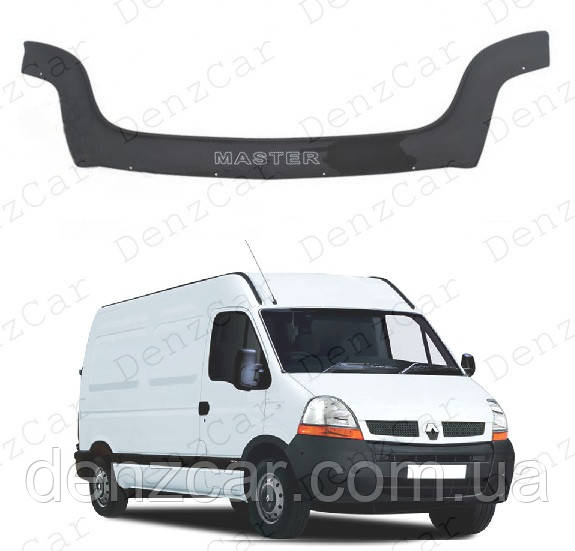 Дефлектор капота Renault Master 2003-2010\Мухобойка Рено Майстер