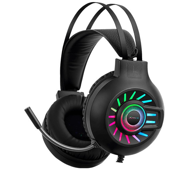 Навушники геймерські XTRIKE ME Gaming RGB Backlight GH-605, USB-AUX, чорні, фото 1