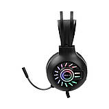 Навушники геймерські XTRIKE ME Gaming RGB Backlight GH-605, USB-AUX, чорні, фото 2