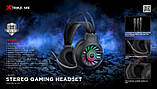 Навушники геймерські XTRIKE ME Gaming RGB Backlight GH-605, USB-AUX, чорні, фото 6