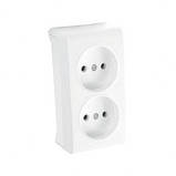 Розетка подвійна накладна без заземлення Vera Viko 90681055, фото 2