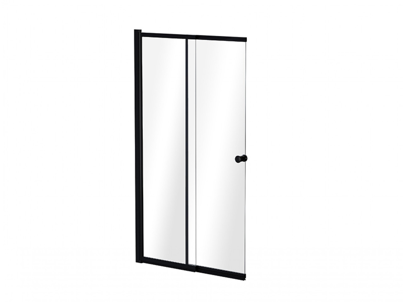 Шторка для ванн розсувна Easy Slide Black 100x150 BESCO