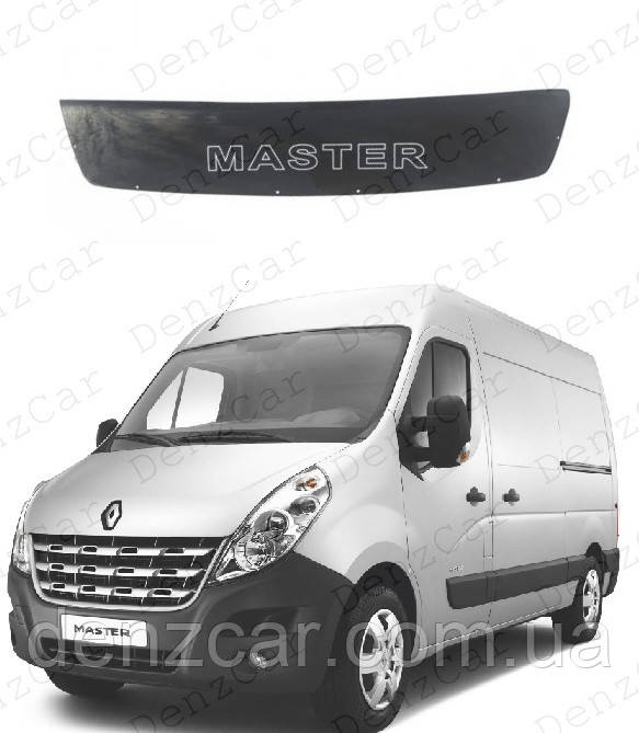 Дефлектор капота Renault Master 2010-2014\Мухобойка Рено Майстер