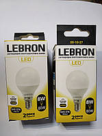 LED ЛАМПА LEBRON L-G45, 8W, Е14, 4100K, 700LM, КУТ 240°