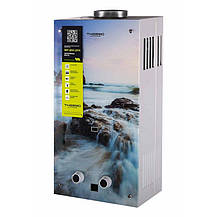 Колонка димохідна газова Thermo Alliance JSD20-10GA 10 л скло (море), фото 3