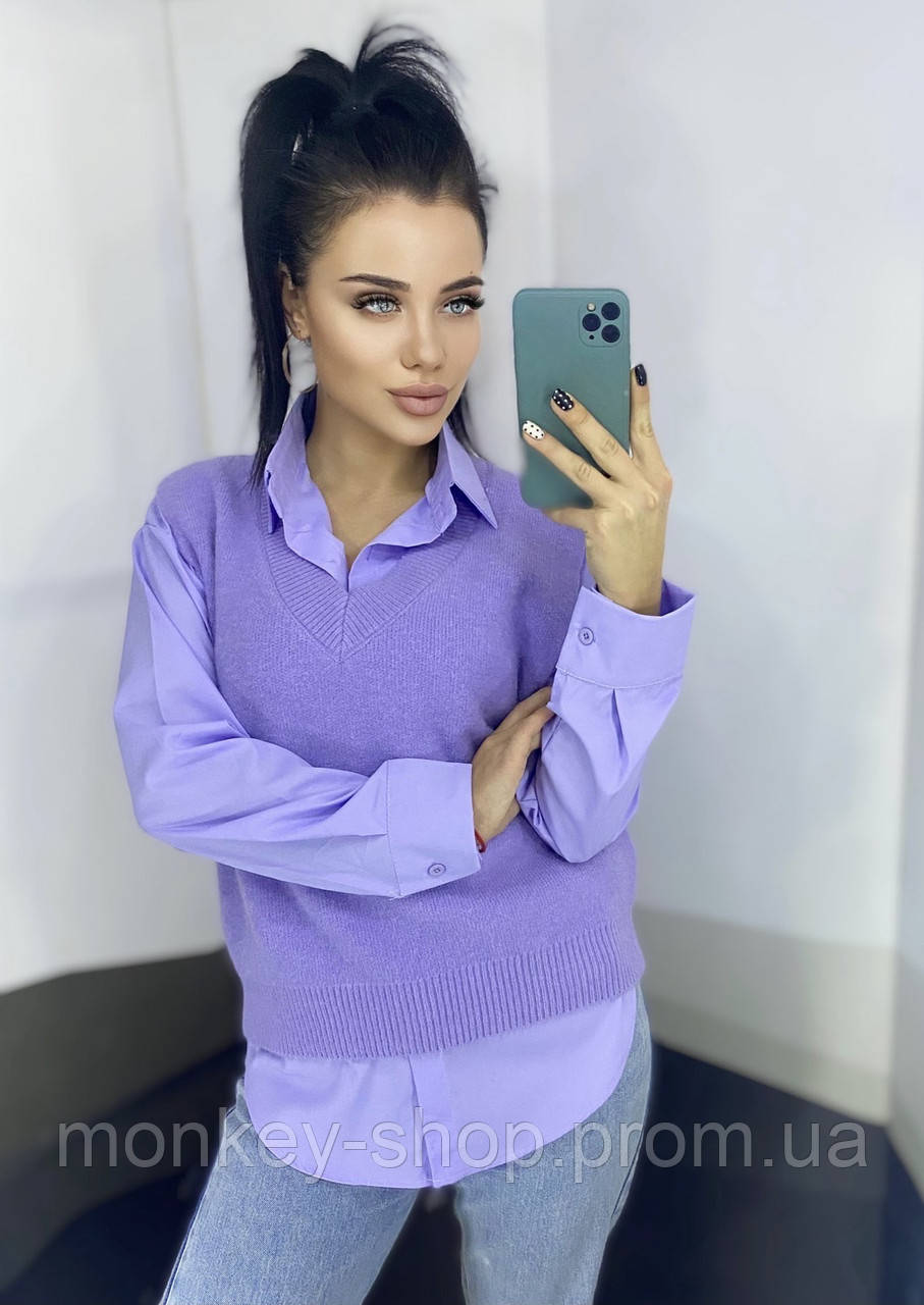 Блузка жилетка набір