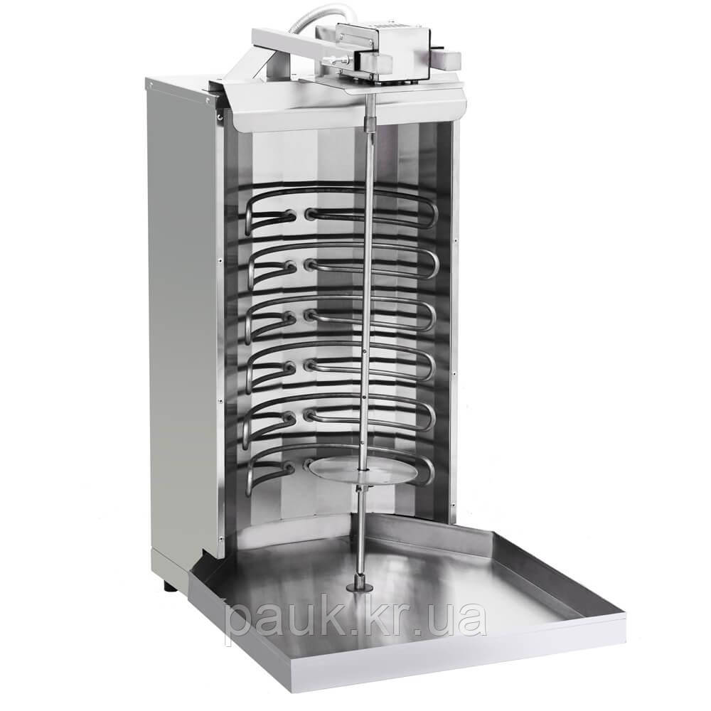 Апарат для шаурми з електриприводом ШЕ-60П, на 60 кг м'яса, гриль для шаурми електричний, автоматичне обертання шампура, фото 1