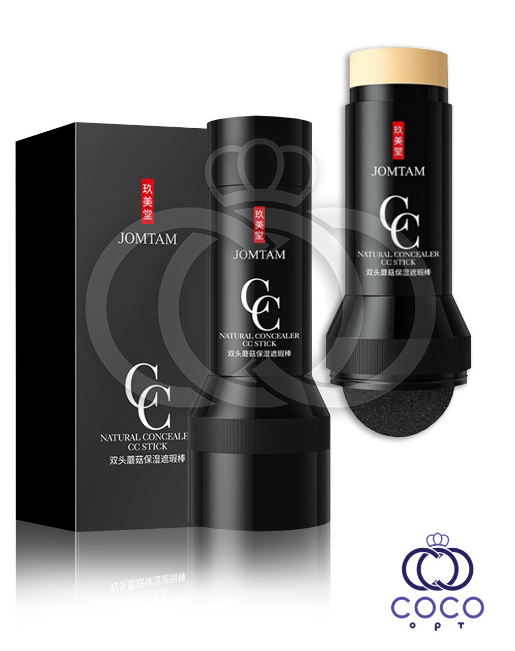 Консилер-стик зі спонжем Jomtam CC Natural Consealer CC Stick 30 g, фото 1
