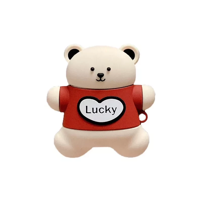 Чехол для наушников AirPods 1/2 BEAR LUCKY, фото 1