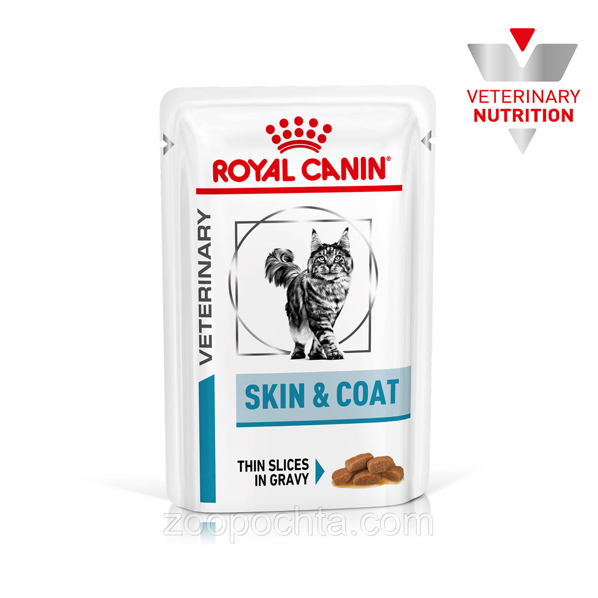 Акція! Вологий корм Royal Canin Skin and Coat для котів з проблемами шкіри та вовни 85 гр 8 шт +4 шт у подарунок