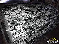 Профнастил під КАМІНЬ СІРИЙ для забору та обшивки стін, паркан із профнастилу під колір сірого каменю