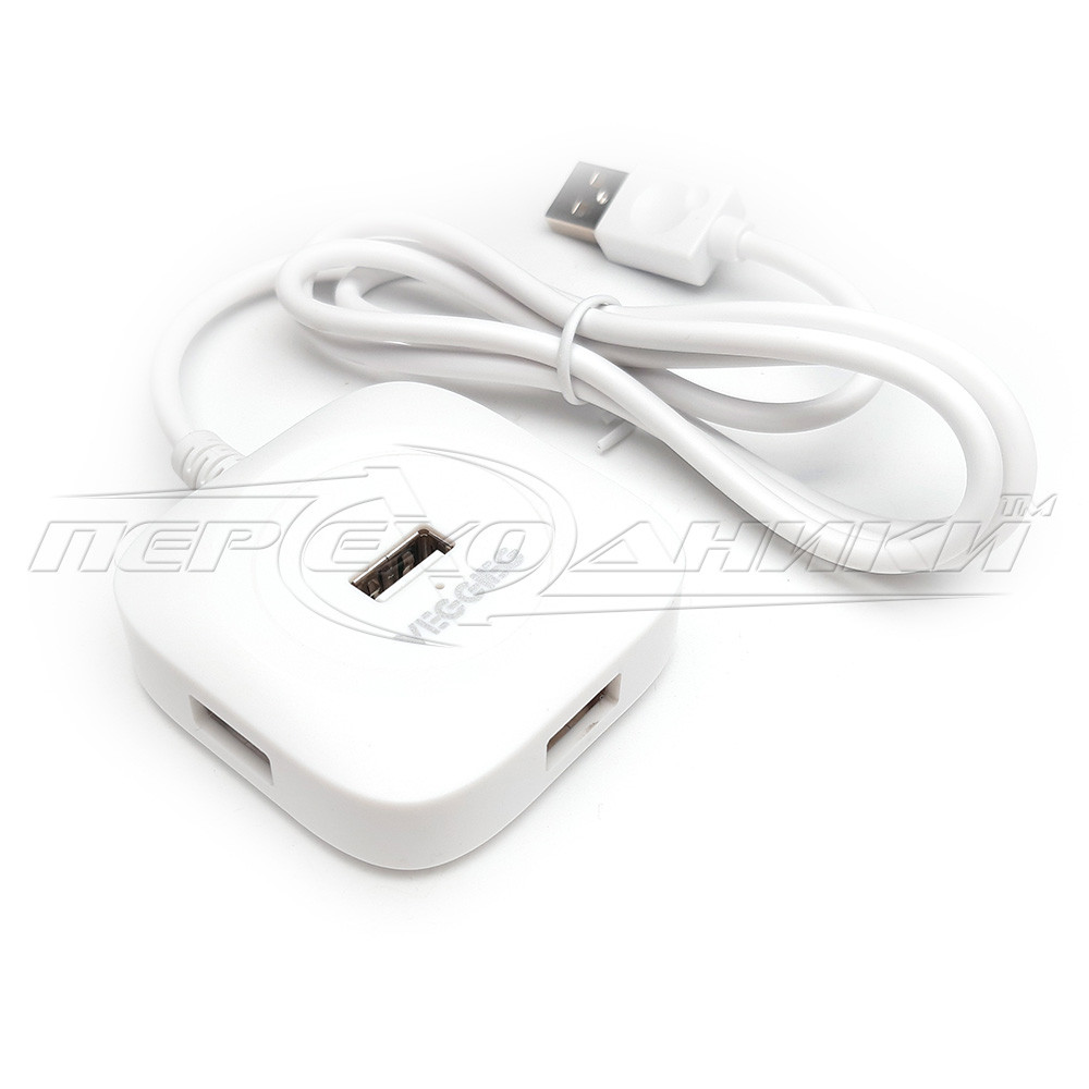 USB 2.0 Hi-Speed HUB  ( хаб, разветвитель ) на 4 порта , белый