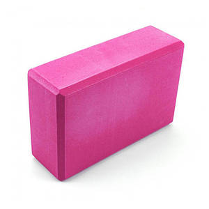 Блок для йоги EVA рожевий (цегла для йоги)
