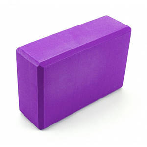 Блок для йоги EVA фіолетовий (цегла для йоги)