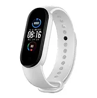M5 M6 Змінний Ремінець для Фітнес Трекера Mi Band 5 6 (White)