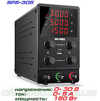 NicePower SPS-305 импульсный лабораторный блок питания: 0-30В, 0-5А