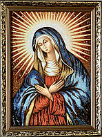 Католическая икона из янтаря , Ікона з бурштину католицька