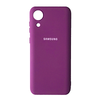 Чехол Silicone Case Full for Samsung A03 Core (A032) Violet