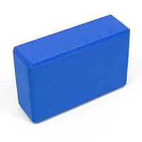 Блок для йоги EasyFit EVA синий кирпич для йоги