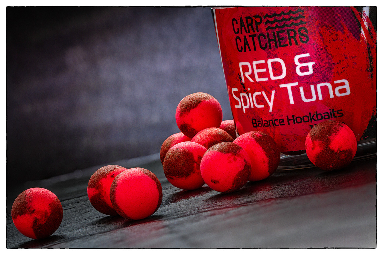 Бойлы Carp Catchers Balance RED&Spicy Tuna 12 мм - фото 1 - id-p1575348308
