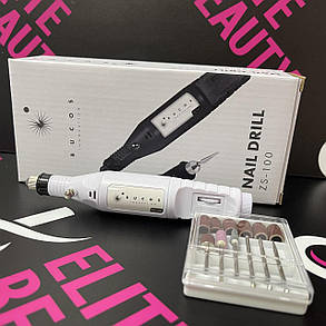 Ручка для фрезера ZS-100 (+6 насадок) Білий, фото 2