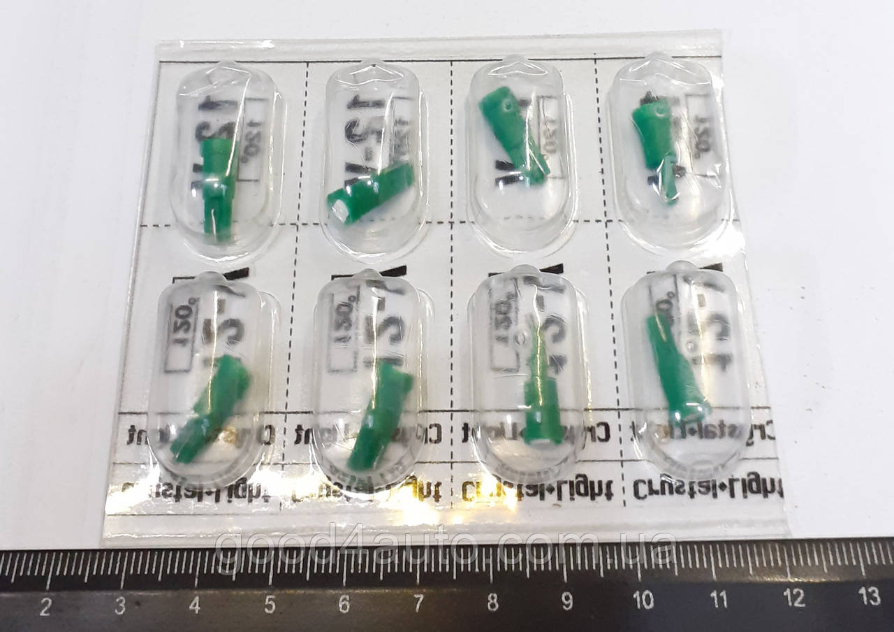 Лампа світлодіодна W 1, 2W W2*4,6 D 120* 12V Зелений (CL) T5 1SMD (28/35), фото 1