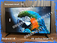 Безрамочный Samsung TV Smart 45 + T2 / Wi-Fi / Youtube / Android 13 / Ultra HD 4K