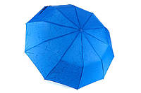 Женский зонт полуавтомат с картой звездного неба под куполом  голубой