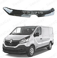 Дефлектор капота RENAULT Trafic III 2014-\Мухобойка Рено Трафик