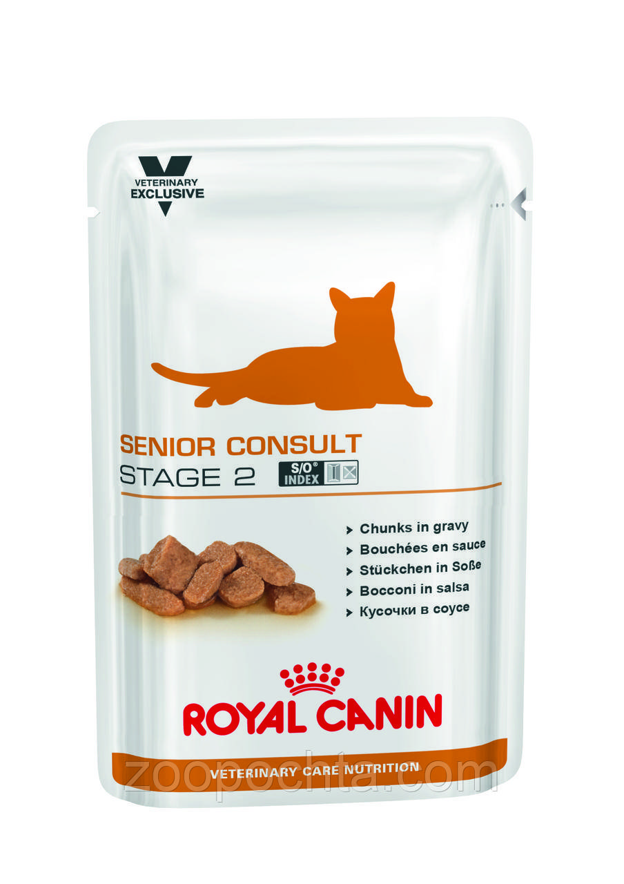 Вологий корм Royal Canin Senior Consult Stage 2 для котів і кішок, 0,1 кГ 12 шт.