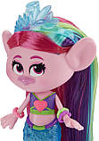 Тролі Інтерактивна техно русалока Поппі Розочка Русалка TrollsTopia Techno Mermaid Poppy Doll, фото 4