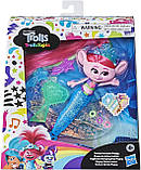 Тролі Інтерактивна техно русалока Поппі Розочка Русалка TrollsTopia Techno Mermaid Poppy Doll, фото 7
