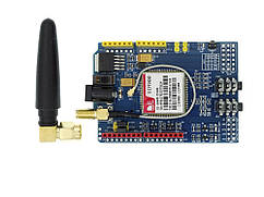 Модуль GSM GPRS SIM900 Shield для Arduino GSM 850900 1800 1900 МГц  Синій