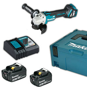 Акумуляторна кутова шліфмашина Makita DGA404 (Болгарка Макіта) 6.0 ам