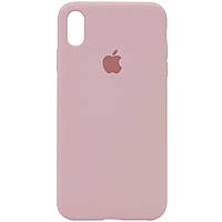 Силіконовий чохол Apple Silicone Case iPhone Xs Max Pink sand