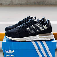 Кроссовки мужские Adidas ZX 500 RM Black Camo черные адидас осень весна текстильные повседневные