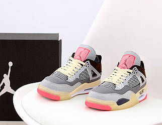 Жіночі сірі кросівки Nike Air Jordan 4 Retro